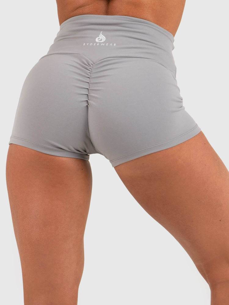 Women's Ryderwear Women Shorts Animal Scrunch Bum Shorts Grey | NZ2038DN