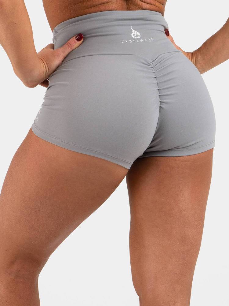 Women\'s Ryderwear Women Shorts Animal Scrunch Bum Shorts Grey | NZ2038DN