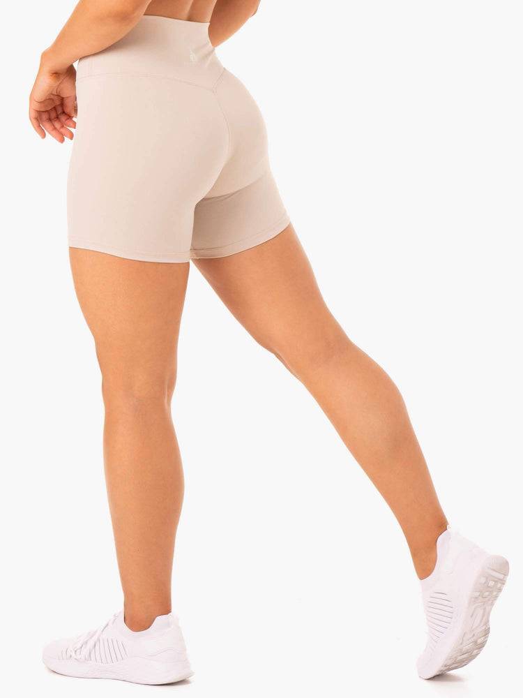 Women's Ryderwear Women Shorts Base High Waisted Shorts Mushroom | NZ2028EX