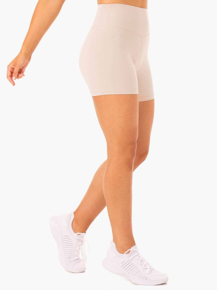 Women's Ryderwear Women Shorts Base High Waisted Shorts Mushroom | NZ2028EX