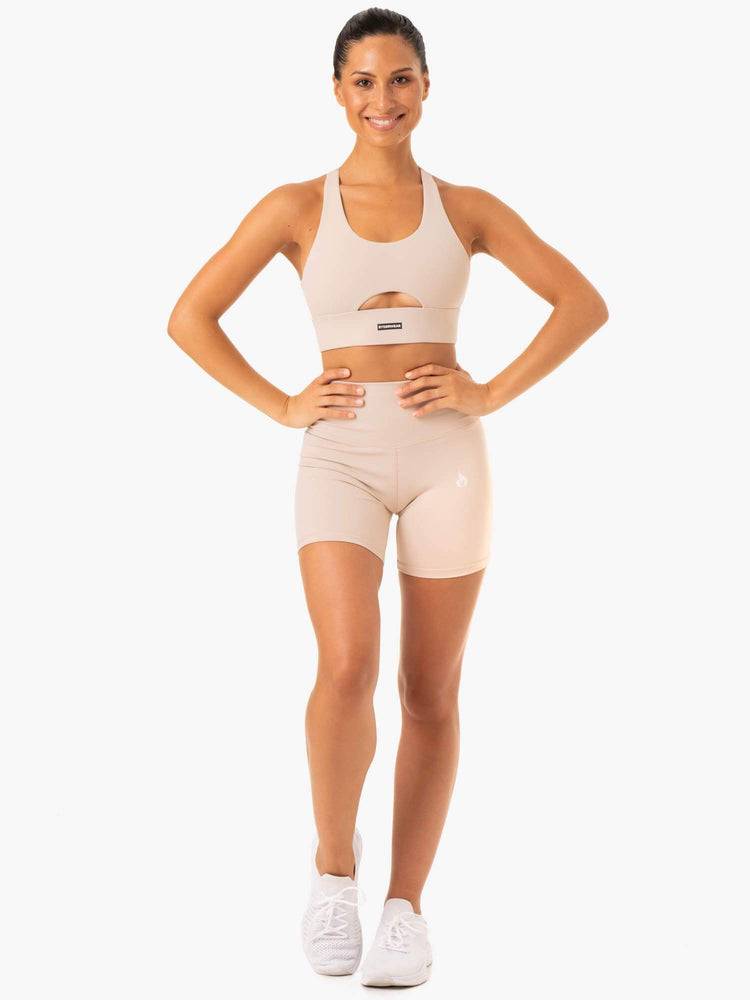 Women's Ryderwear Women Shorts Base High Waisted Shorts Mushroom | NZ2028EX