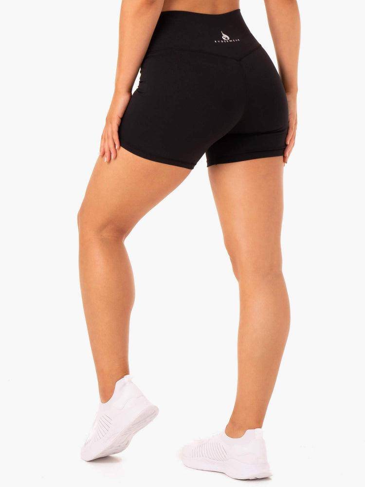 Women's Ryderwear Women Shorts Base High Waisted Shorts Black | NZ2045ZG