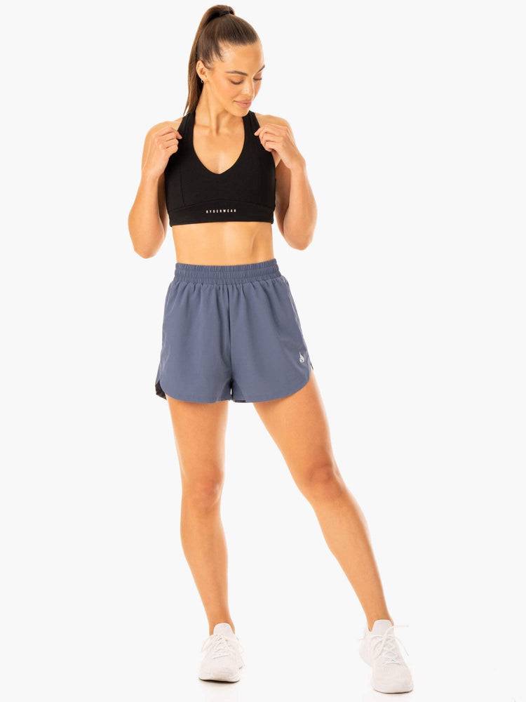 Women's Ryderwear Women Shorts Element Training Shorts Steel Blue | NZ2098XF