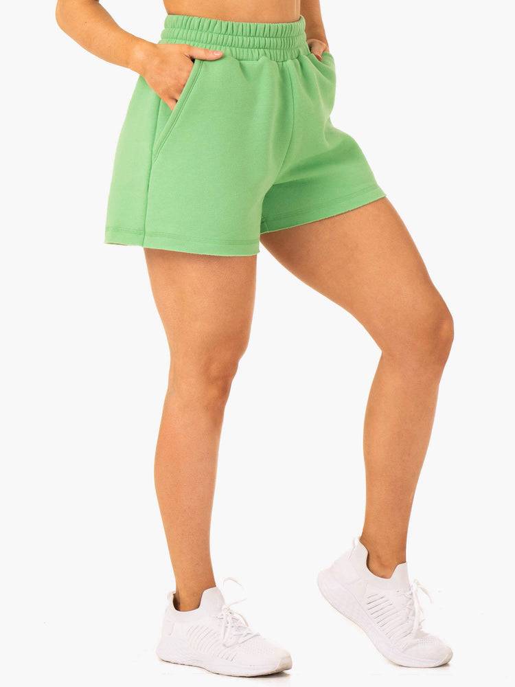 Women's Ryderwear Women Shorts Elevate Track Shorts Green | NZ2069KI