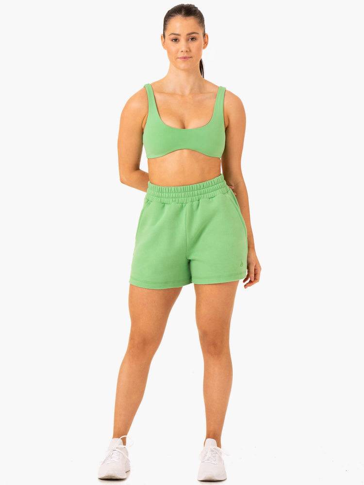 Women's Ryderwear Women Shorts Elevate Track Shorts Green | NZ2069KI