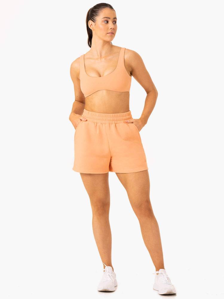 Women's Ryderwear Women Shorts Elevate Track Shorts Apricot | NZ2072XF