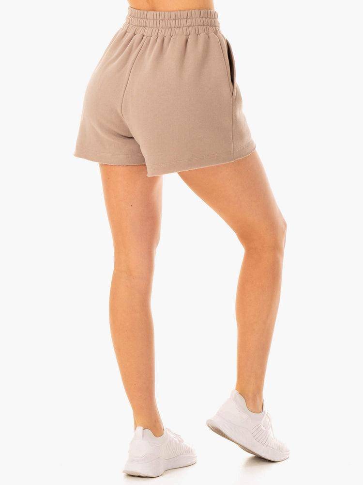 Women's Ryderwear Women Shorts Elevate Track Shorts Mushroom | NZ2153BC