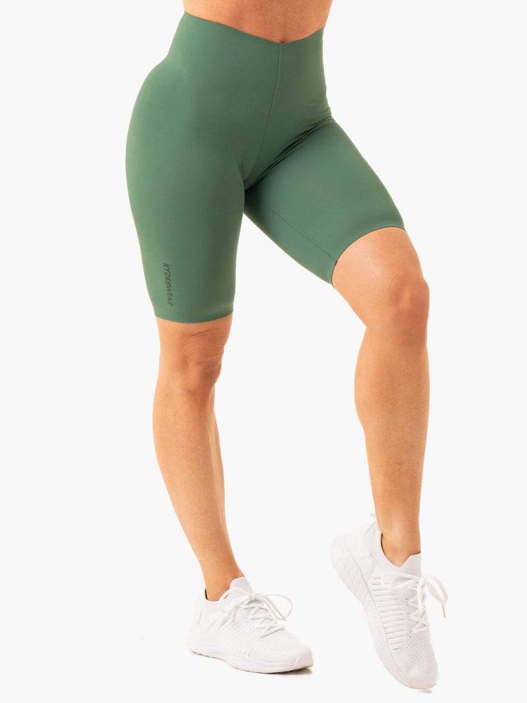 Women\'s Ryderwear Women Shorts Extend Compression Bike Shorts Dark Green | NZ2062AP