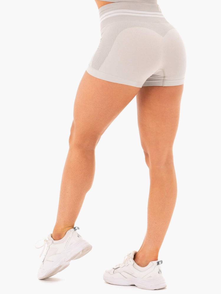 Women's Ryderwear Women Shorts Freestyle Seamless High Waisted Shorts Grey | NZ2022VD