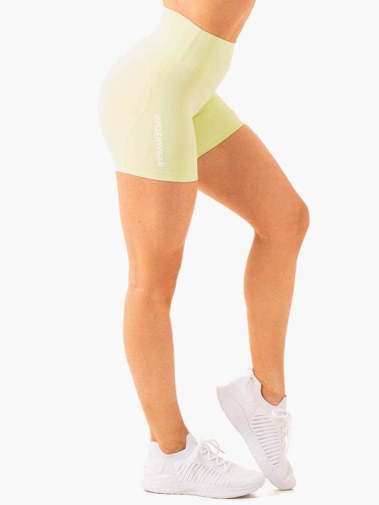 Women's Ryderwear Women Shorts Frequency High Waisted Shorts Mint | NZ2073CE