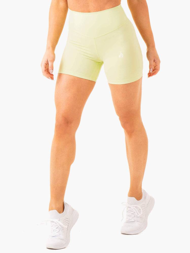 Women's Ryderwear Women Shorts Frequency High Waisted Shorts Mint | NZ2073CE