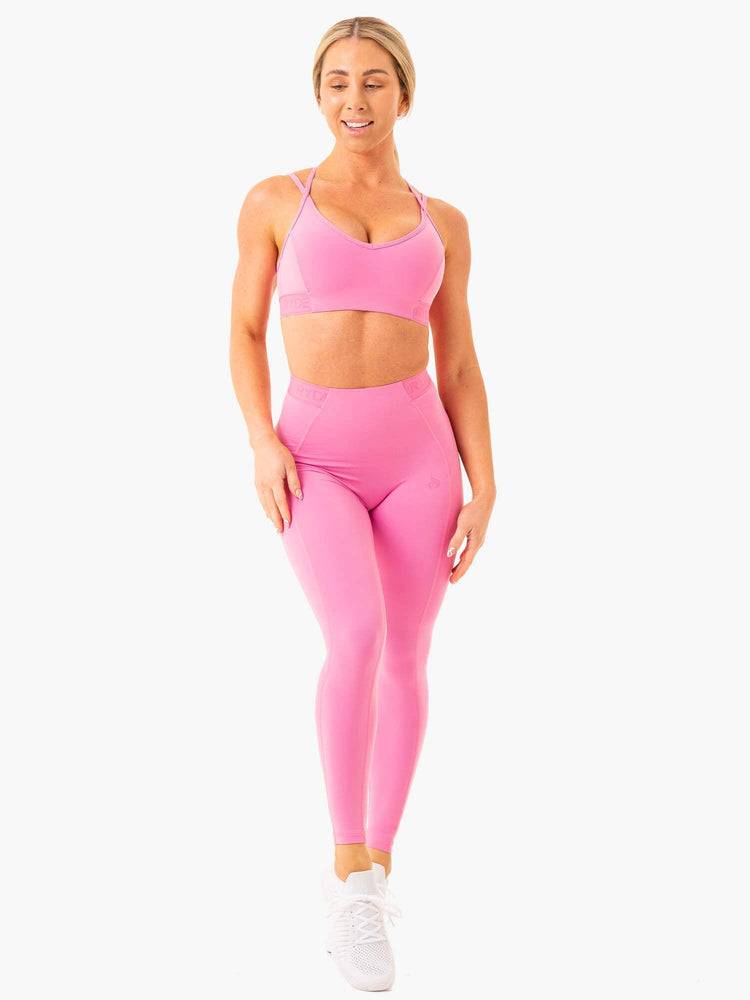 Women's Ryderwear Women Shorts Level Up High Waisted Scrunch Shorts Pink | NZ1980UT