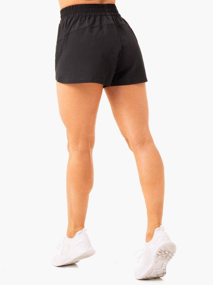 Women's Ryderwear Women Shorts Level Up Training Shorts Black | NZ2015HK