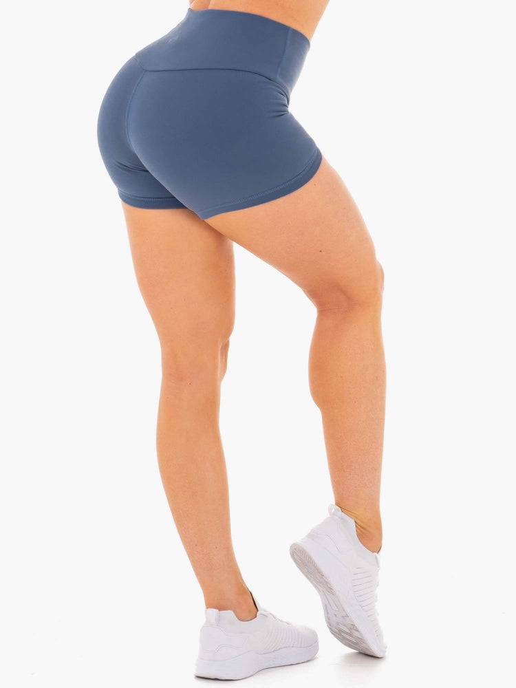 Women's Ryderwear Women Shorts Motion High Waisted Shorts Steel Blue | NZ1950EX