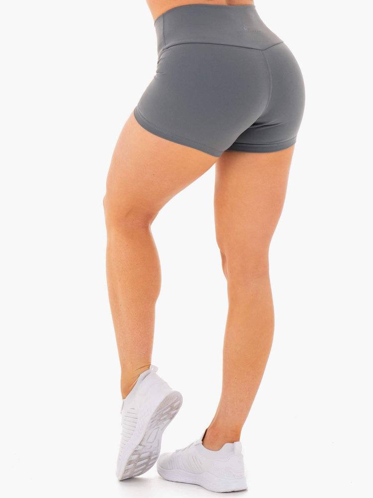 Women's Ryderwear Women Shorts Motion High Waisted Shorts Charcoal | NZ2174LH