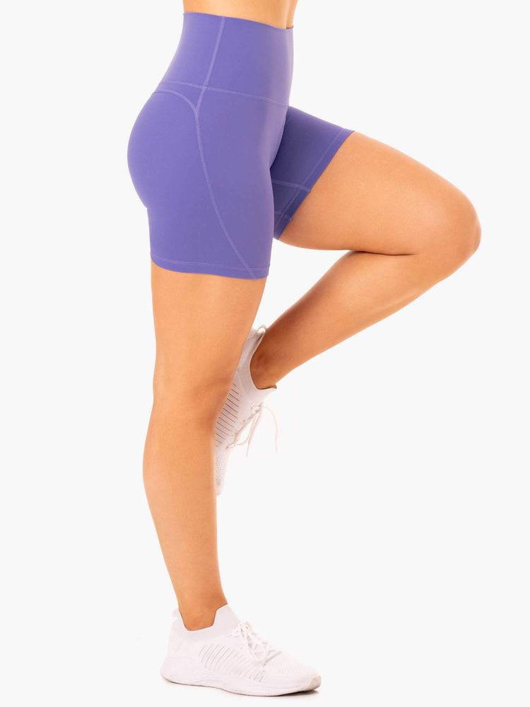 Women's Ryderwear Women Shorts NKD Align Shorts Purple | NZ2167SO