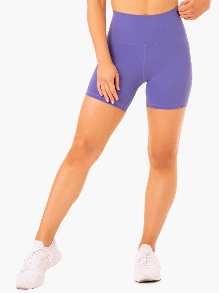 Women\'s Ryderwear Women Shorts NKD Align Shorts Purple | NZ2167SO