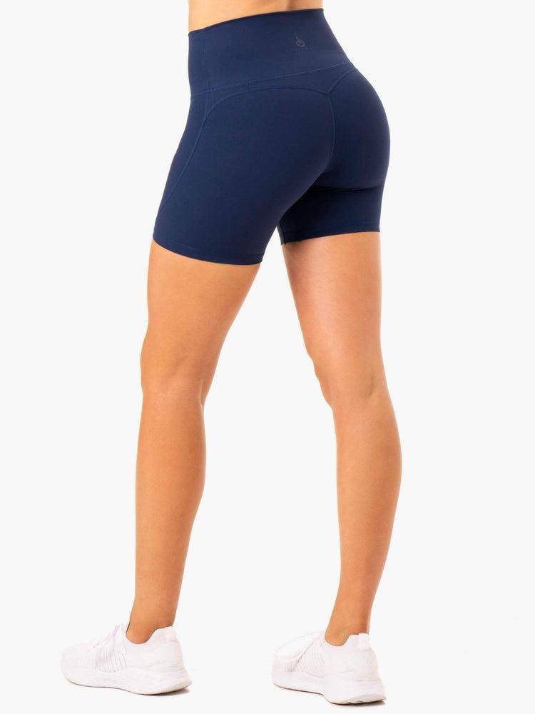 Women's Ryderwear Women Shorts NKD Align Shorts Navy | NZ2186TV