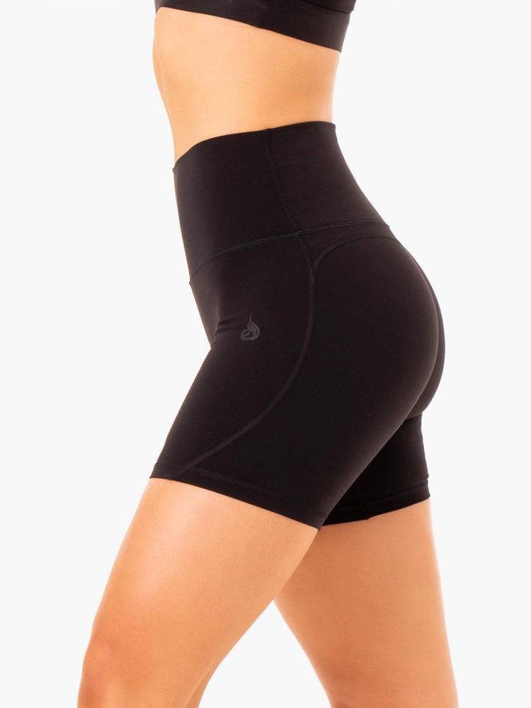 Women's Ryderwear Women Shorts NKD Align Shorts Black | NZ2188UT