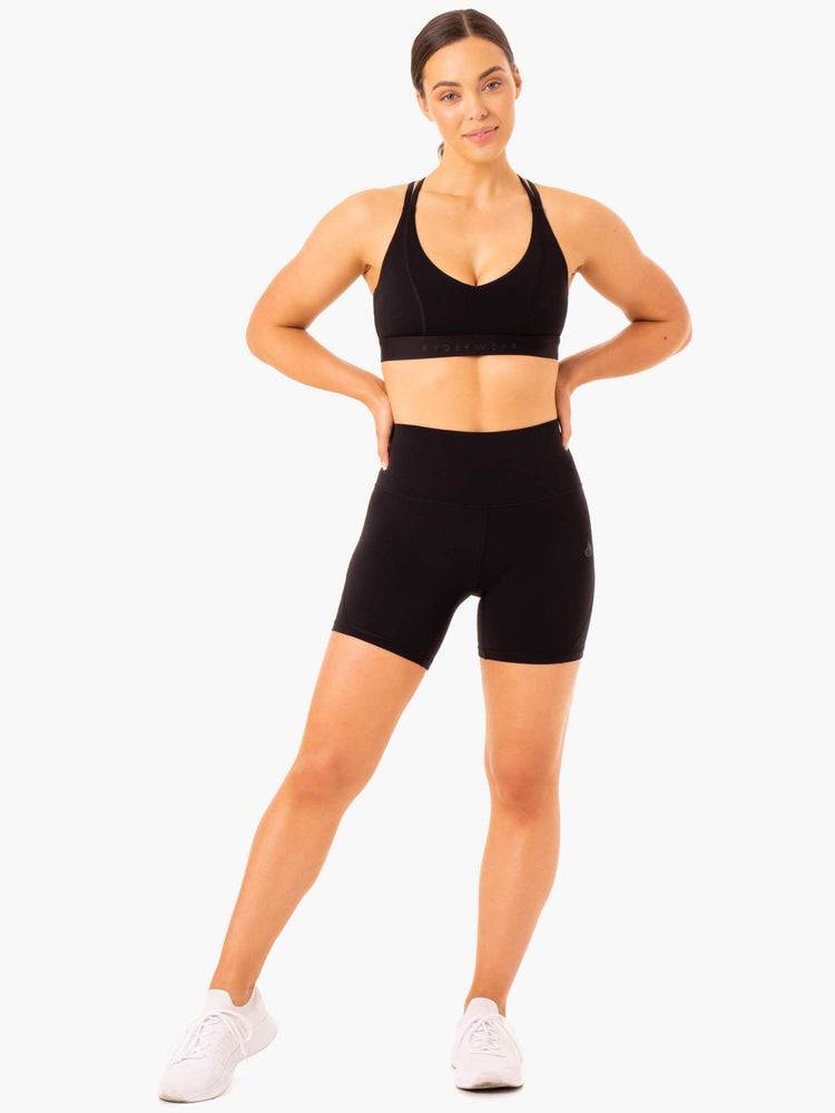 Women's Ryderwear Women Shorts NKD Align Shorts Black | NZ2188UT