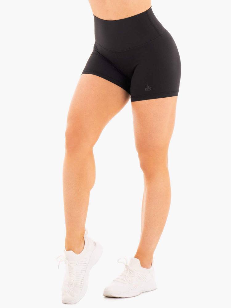 Women\'s Ryderwear Women Shorts NKD High Waisted Shorts Black | NZ2053WY