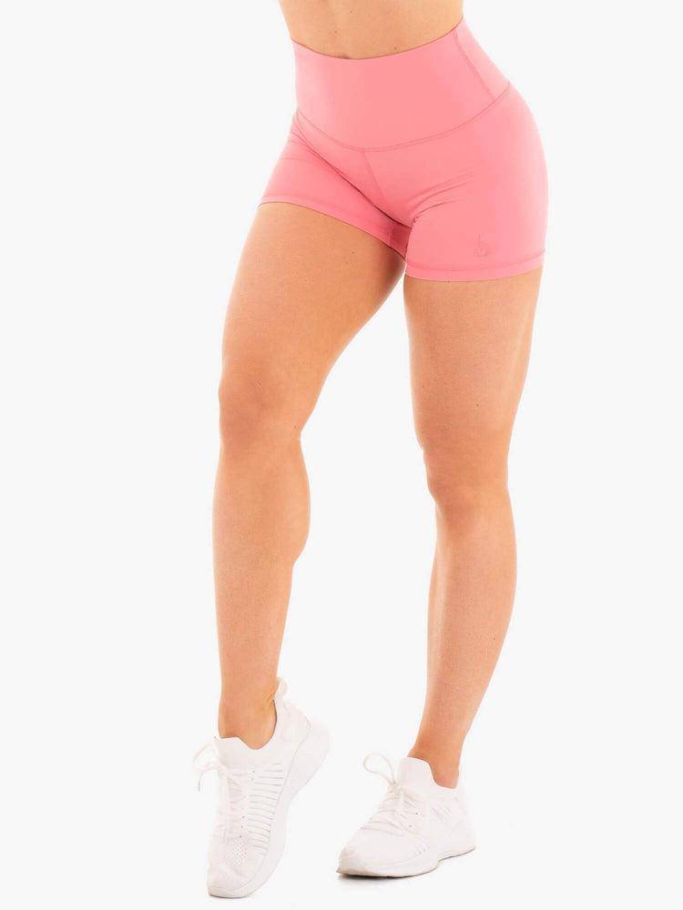 Women\'s Ryderwear Women Shorts NKD High Waisted Shorts Rose | NZ2192AP