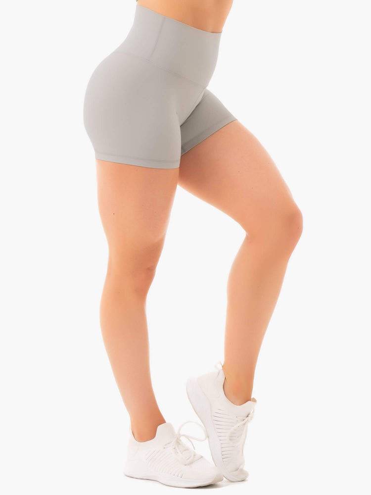 Women's Ryderwear Women Shorts NKD High Waisted Shorts Grey | NZ2194DN