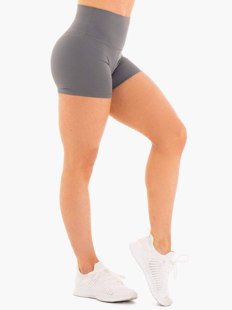 Women's Ryderwear Women Shorts NKD High Waisted Shorts Charcoal | NZ2206NB