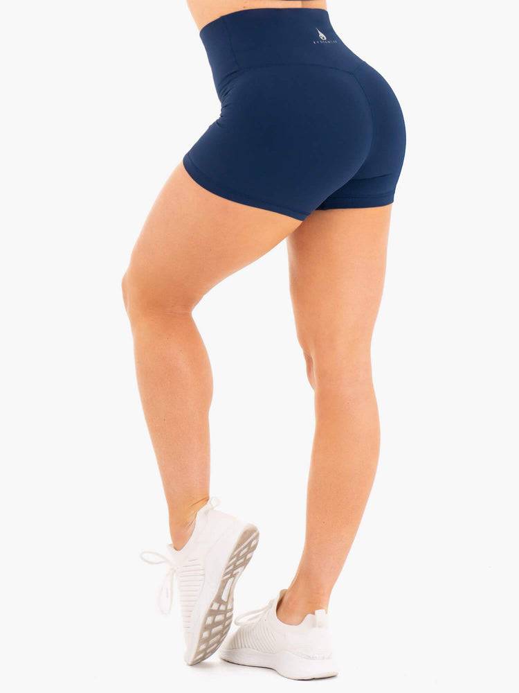 Women's Ryderwear Women Shorts NKD High Waisted Shorts Navy | NZ2210EX