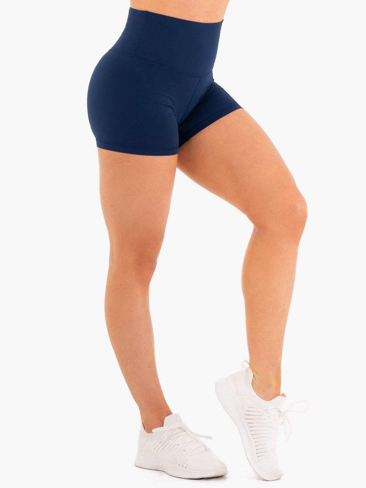 Women's Ryderwear Women Shorts NKD High Waisted Shorts Navy | NZ2210EX