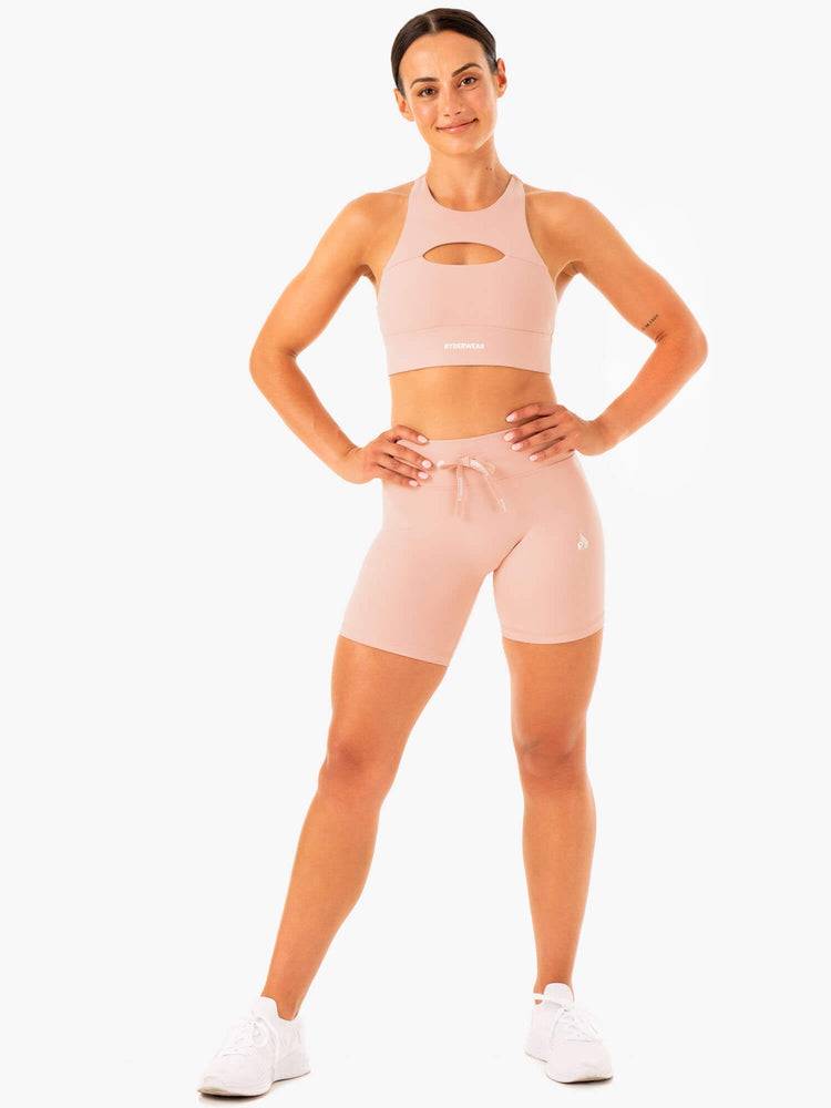 Women's Ryderwear Women Shorts Replay High Waisted Shorts Nude | NZ2095KI