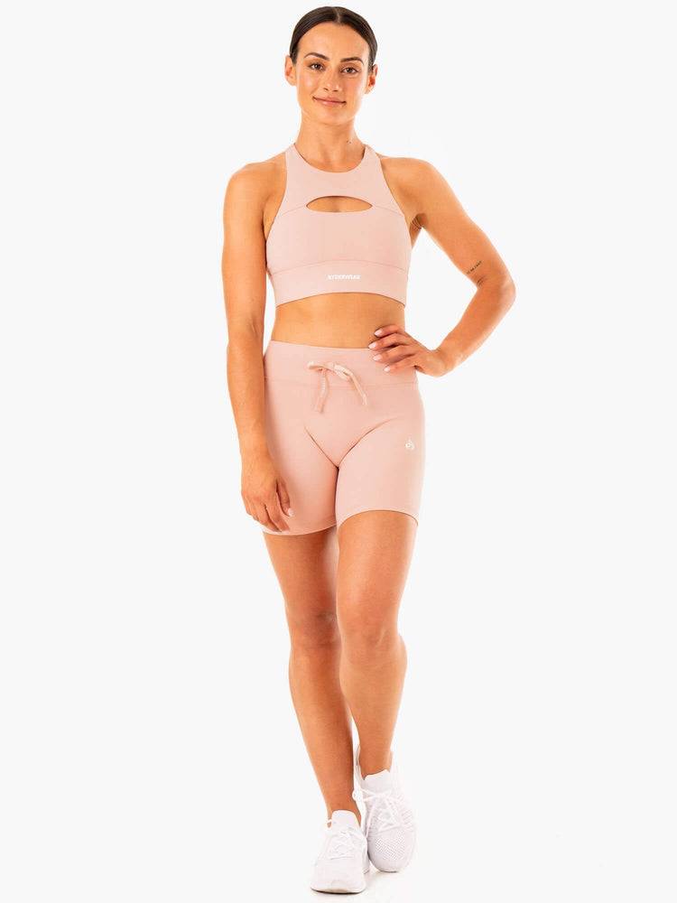 Women's Ryderwear Women Shorts Replay High Waisted Shorts Nude | NZ2095KI