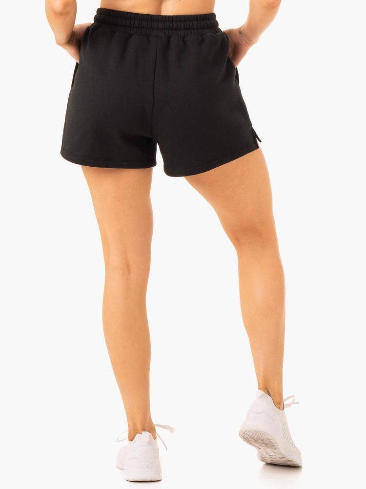 Women's Ryderwear Women Shorts Restore Track Shorts Black | NZ2074VD