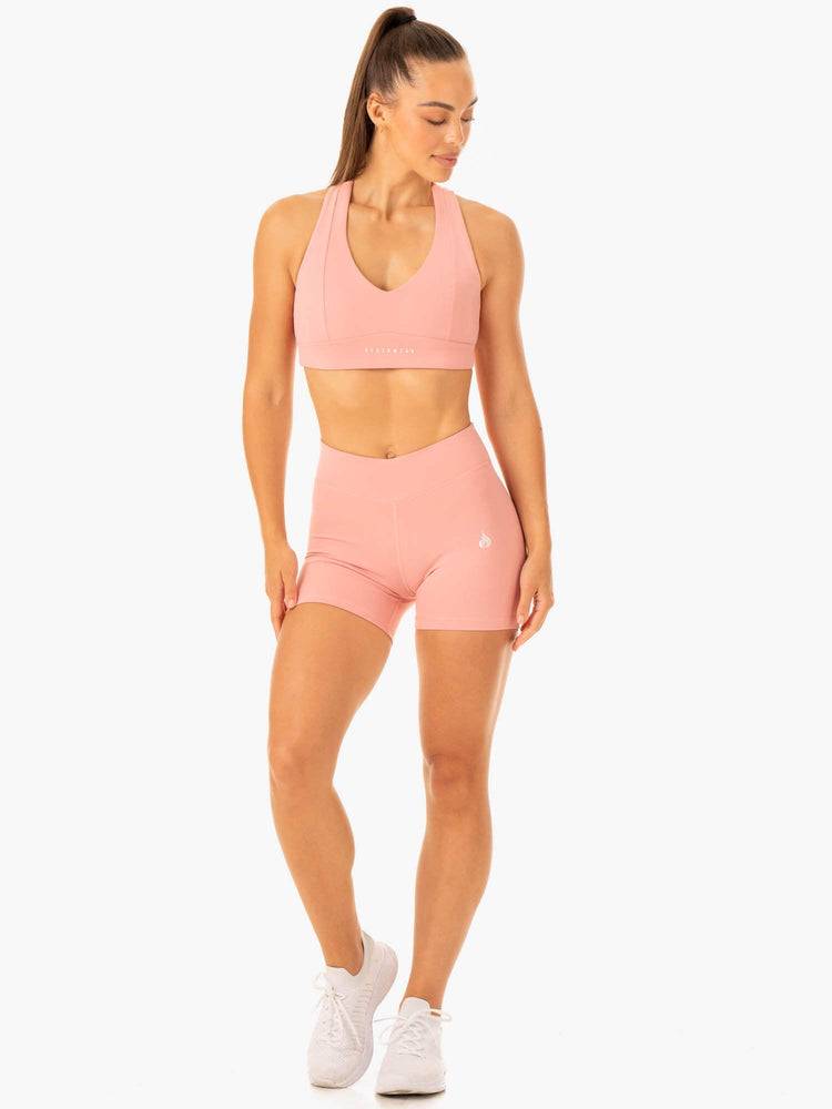 Women's Ryderwear Women Shorts Revival Scrunch Bum Shorts Pink | NZ2110UT