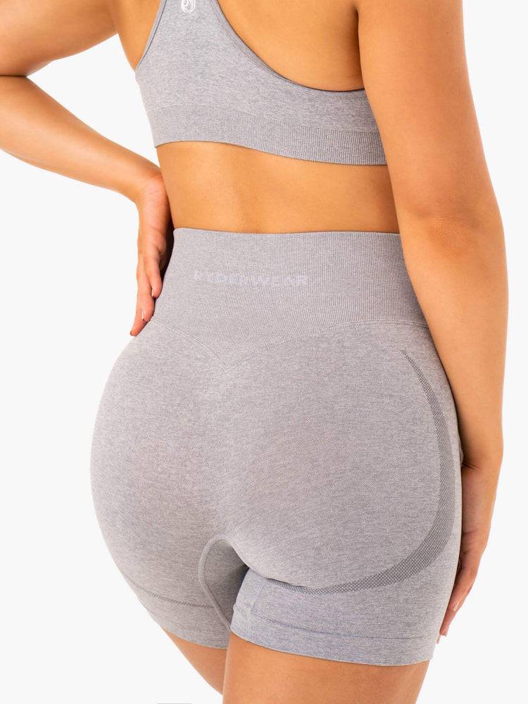 Women's Ryderwear Women Shorts Sculpt Seamless Shorts Grey Marl | NZ2046XF