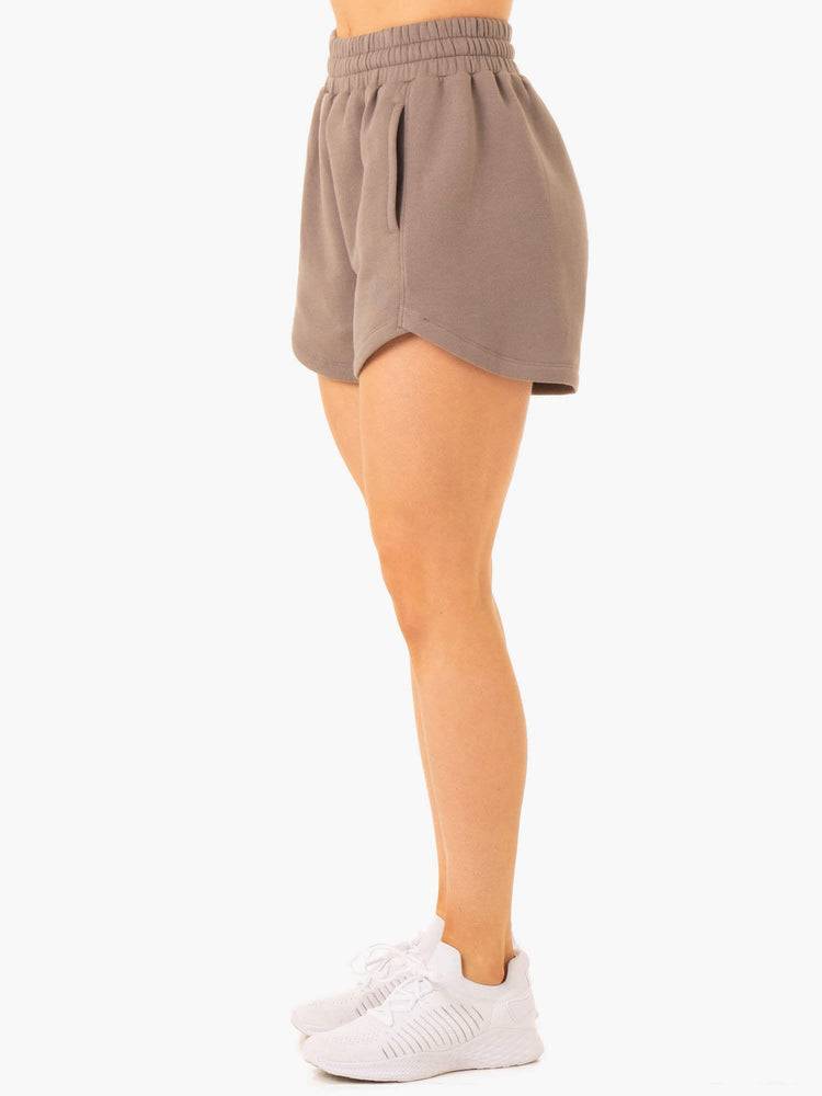 Women's Ryderwear Women Shorts Sideline Track Shorts Taupe | NZ1958AP