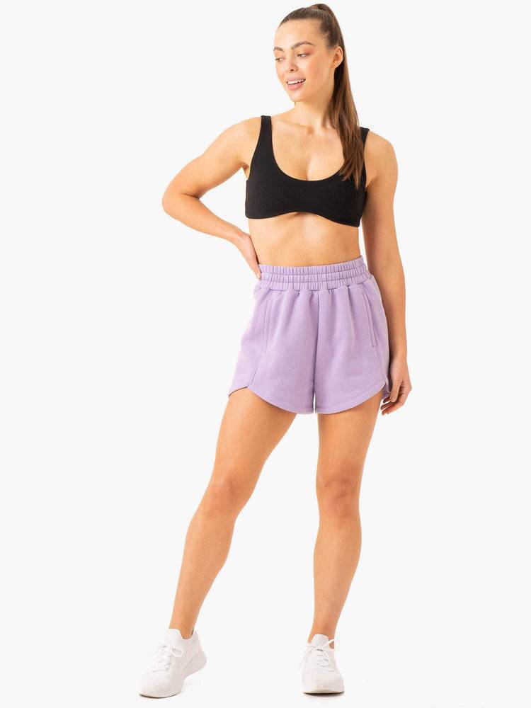 Women's Ryderwear Women Shorts Sideline Track Shorts Lilac | NZ2070LH