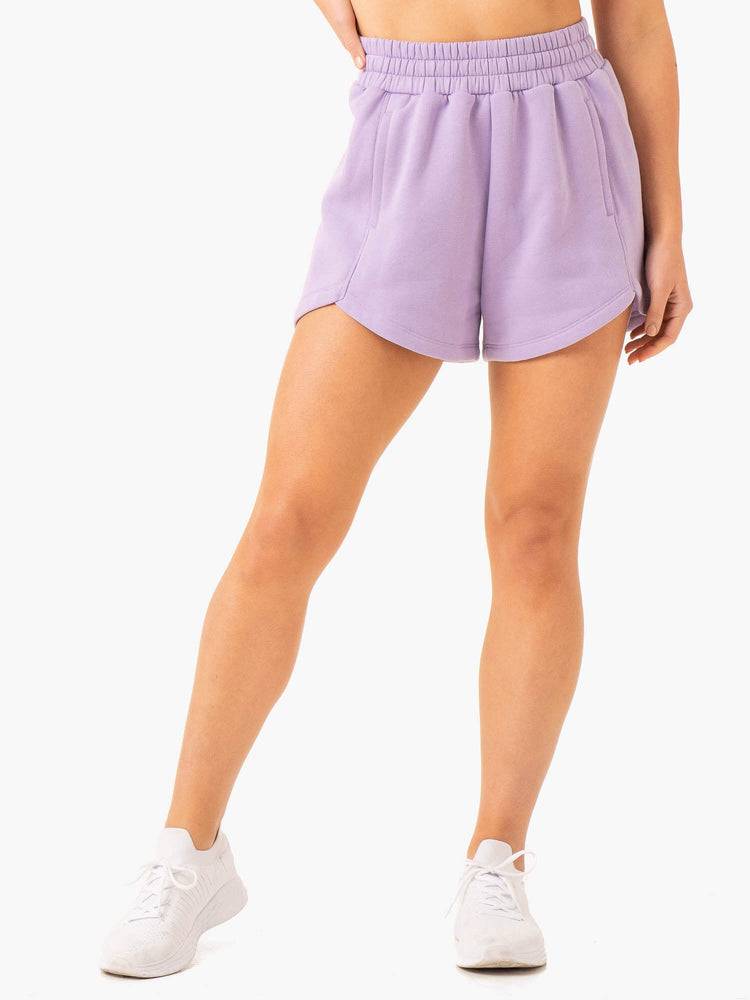 Women\'s Ryderwear Women Shorts Sideline Track Shorts Lilac | NZ2070LH