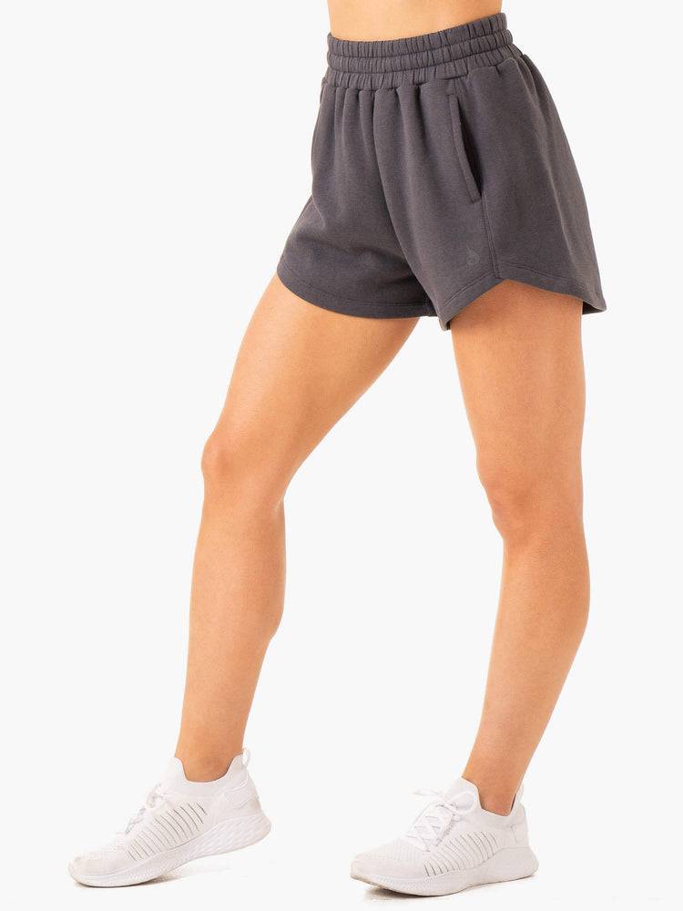 Women's Ryderwear Women Shorts Sideline Track Shorts Charcoal | NZ2082TV