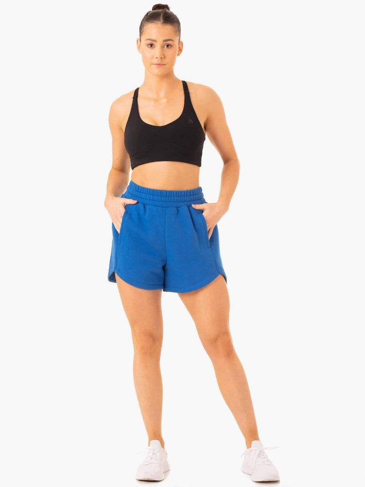 Women's Ryderwear Women Shorts Sideline Track Shorts Cobalt Blue | NZ2093HK