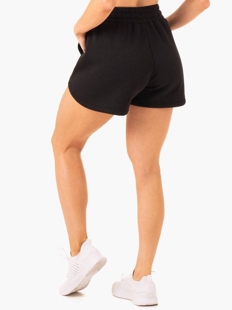 Women's Ryderwear Women Shorts Sideline Track Shorts Black | NZ2130QZ