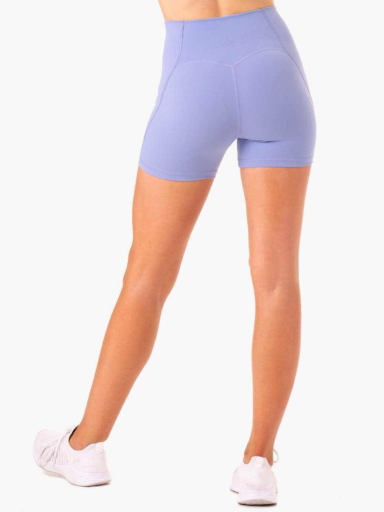 Women's Ryderwear Women Shorts Sola High Waisted Shorts Purple | NZ2012DN