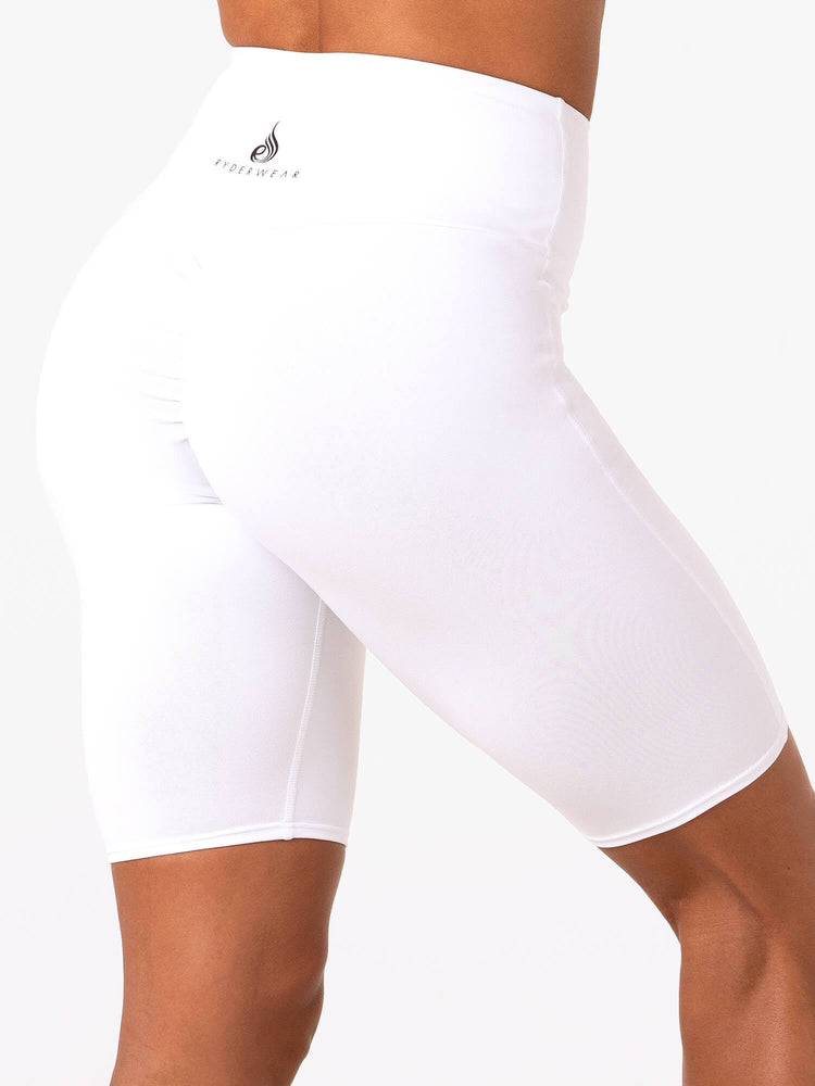 Women's Ryderwear Women Shorts Staples Bike Shorts White | NZ2008OR