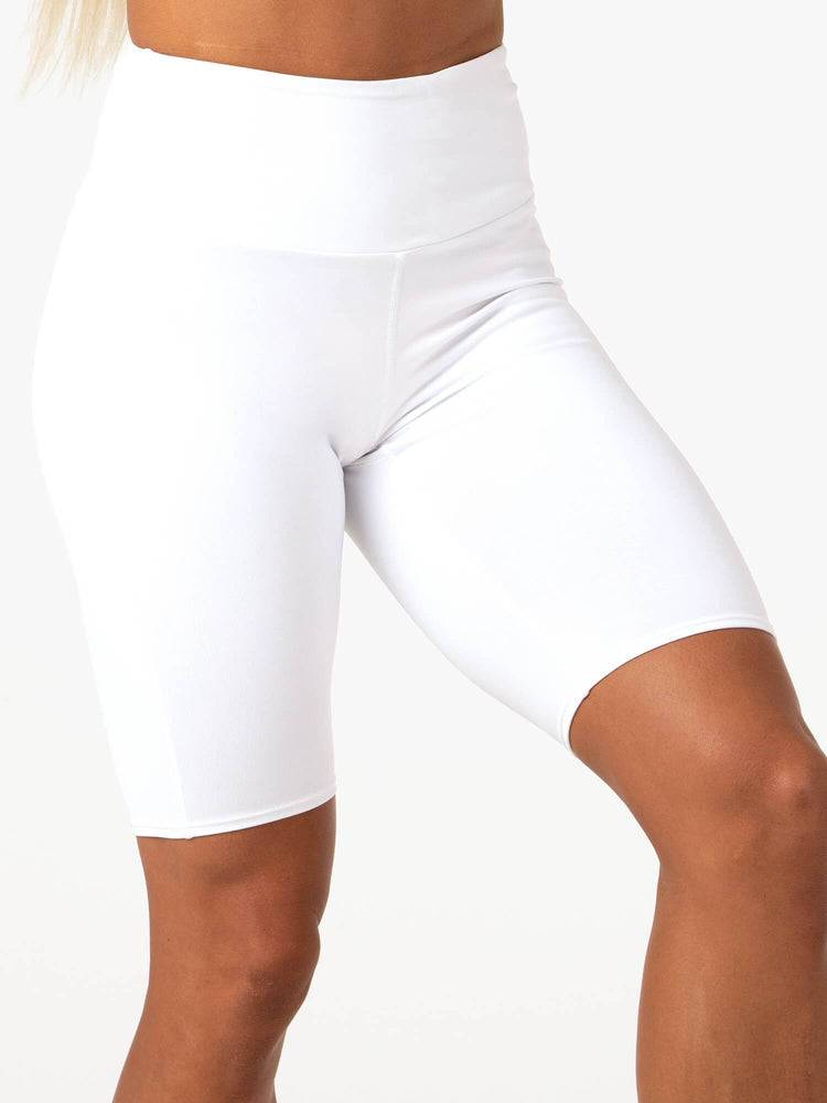 Women's Ryderwear Women Shorts Staples Bike Shorts White | NZ2008OR