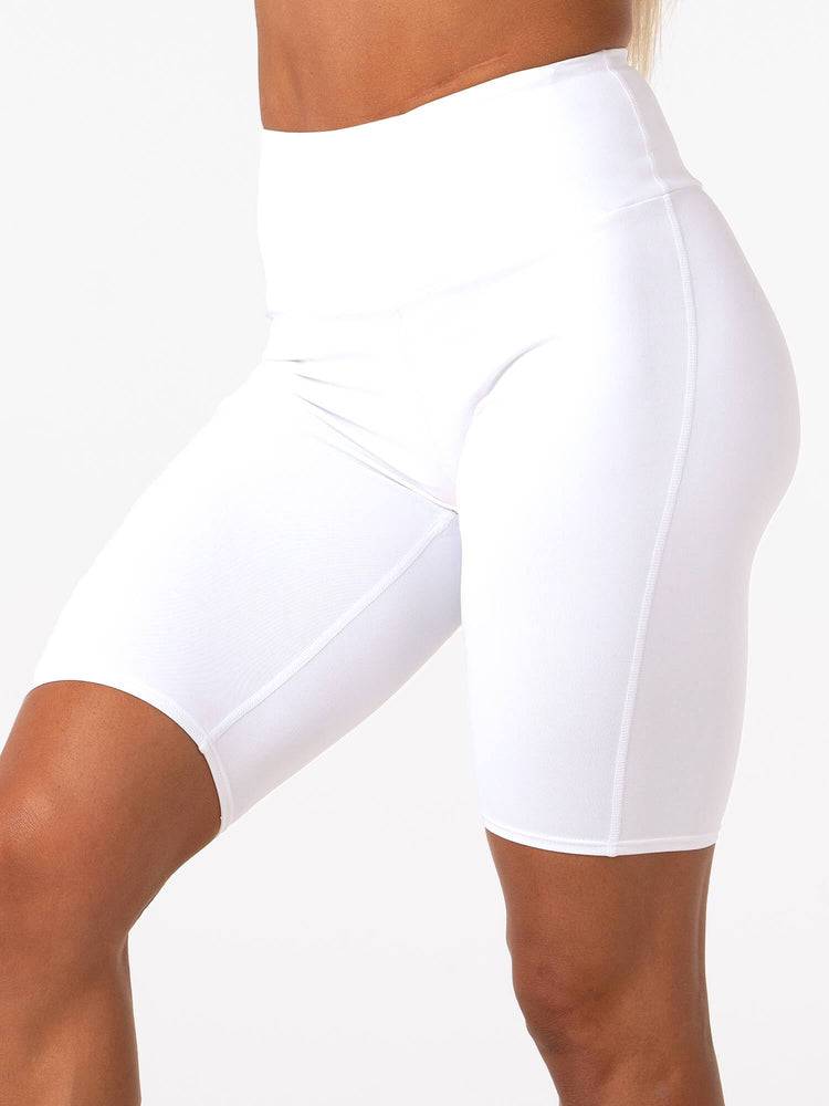 Women\'s Ryderwear Women Shorts Staples Bike Shorts White | NZ2008OR