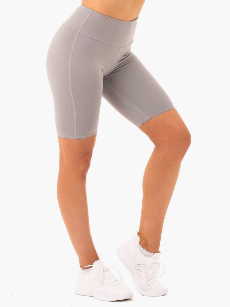 Women's Ryderwear Women Shorts Staples Bike Shorts Grey | NZ2117FM