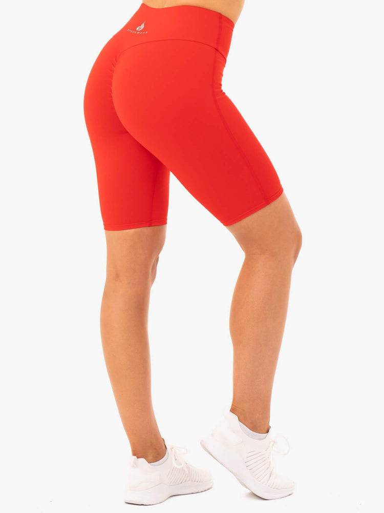 Women's Ryderwear Women Shorts Staples Bike Shorts Red | NZ2149ZG