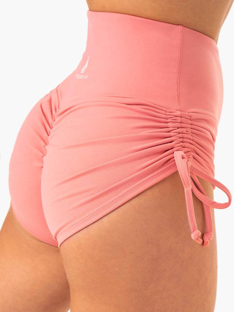 Women's Ryderwear Women Shorts Staples Scrunch Bum Tie Up Shorts Rose Pink | NZ1969CE