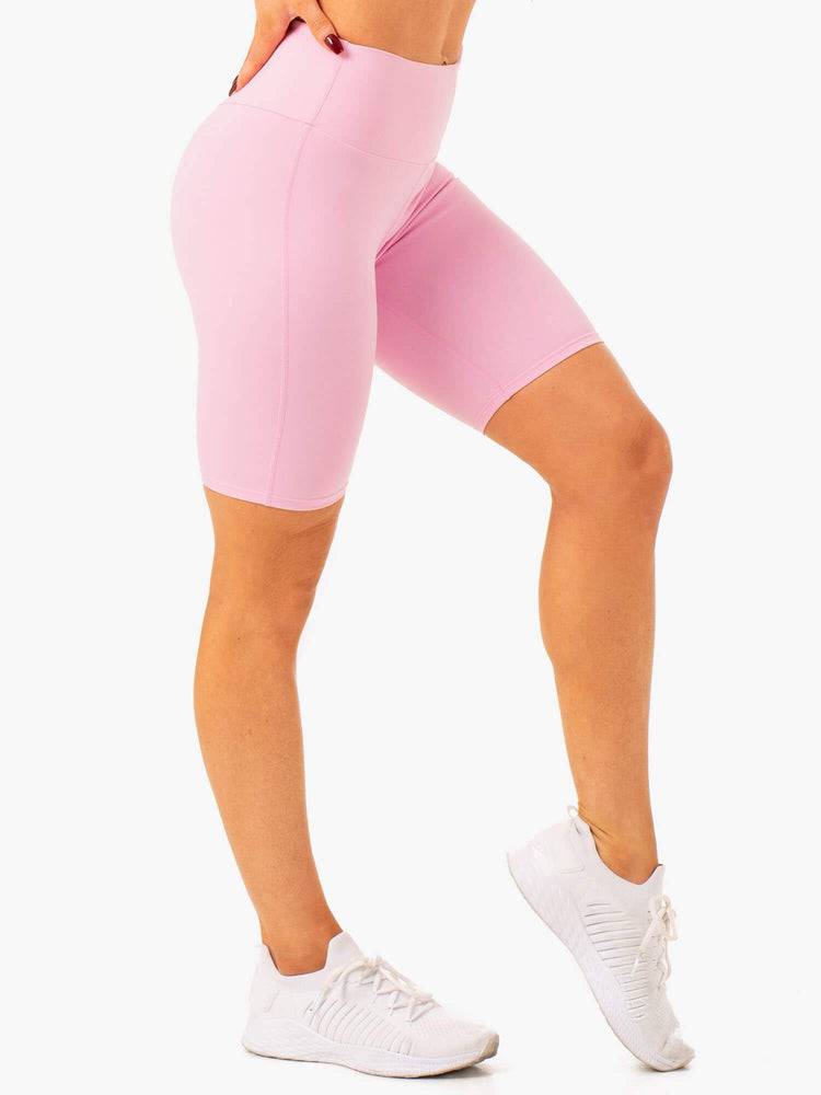 Women's Ryderwear Women Shorts Staples Scrunch Bum Bike Shorts Pink | NZ2078QZ