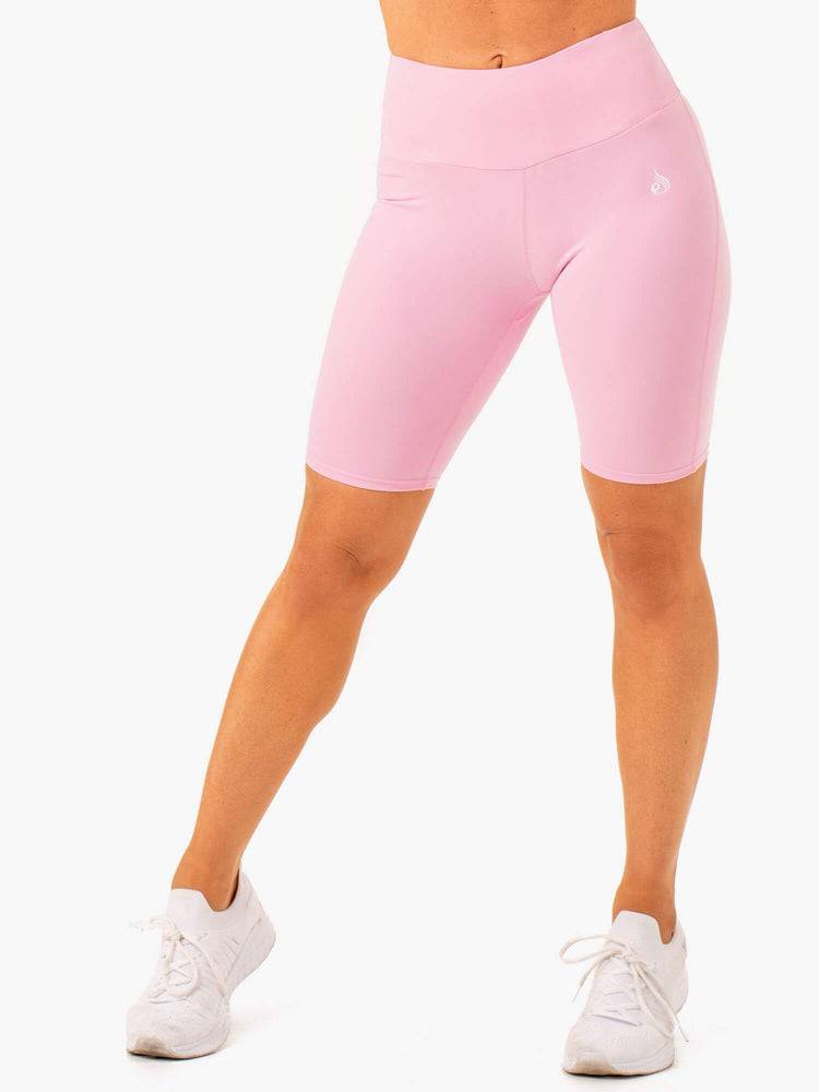 Women\'s Ryderwear Women Shorts Staples Scrunch Bum Bike Shorts Pink | NZ2078QZ